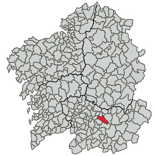 concello de maceda no mapa de galicia