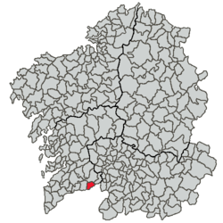 concello de arbo en mapa de galicia