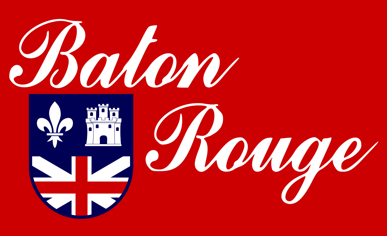 bandera de Baton Rouge, Louisiana
