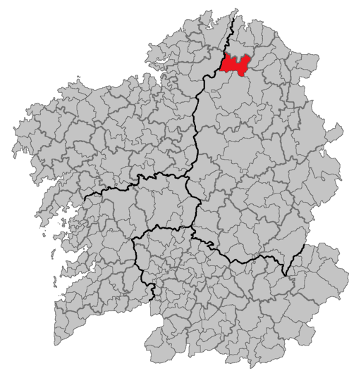 mapa do concello de muras en lugo