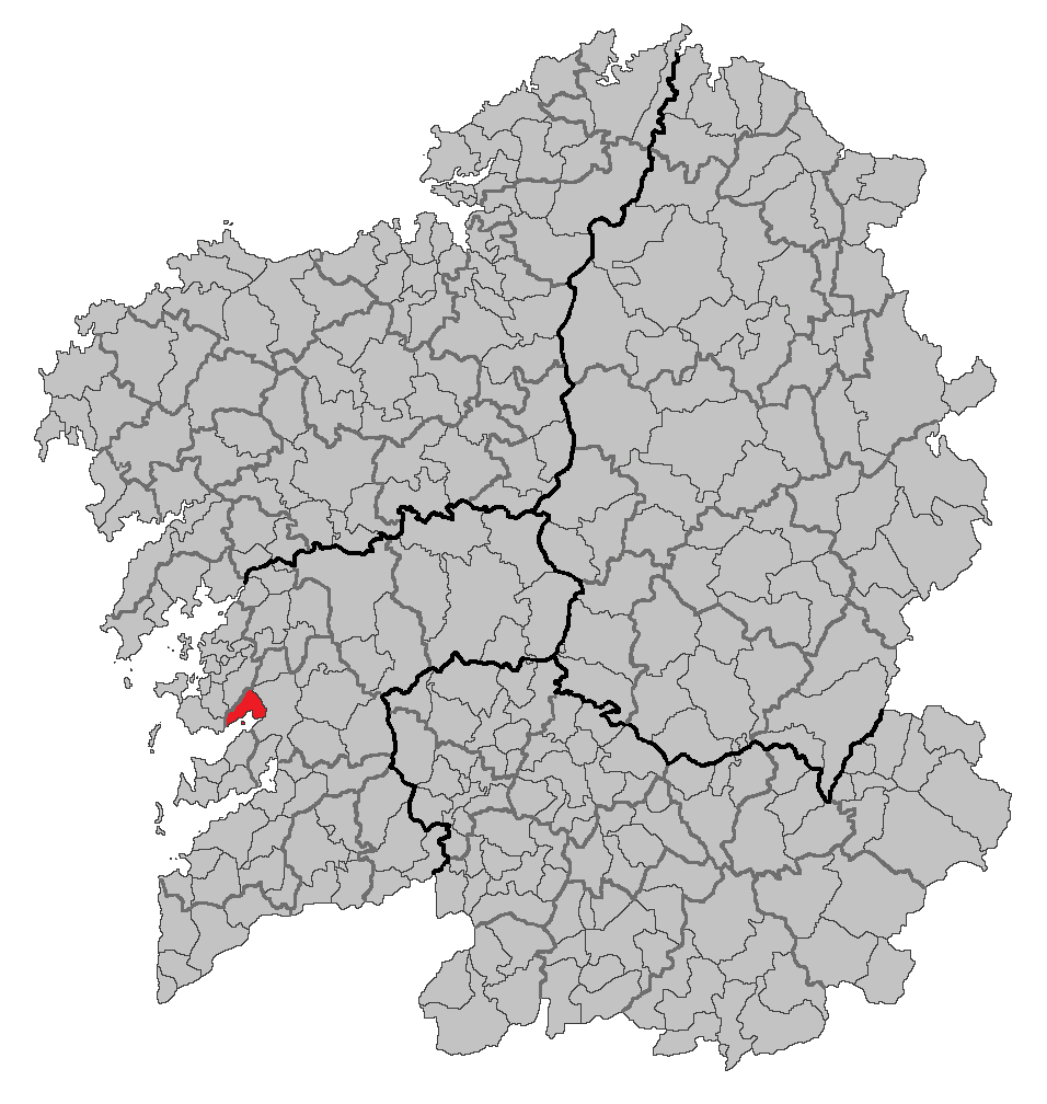 concello de poio en mapa de galicia